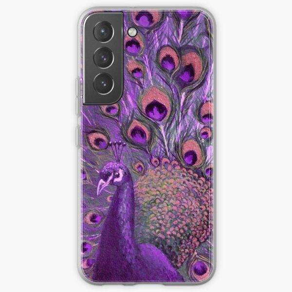 Purple Peacock Full Glory Samsung Galaxy Soft Case