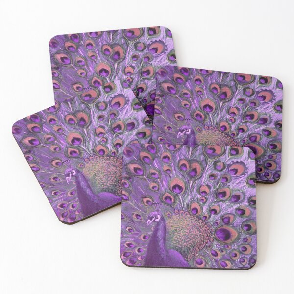 Item preview, Purple Peacock Full Glory designed and sold by Nicola Morgan.