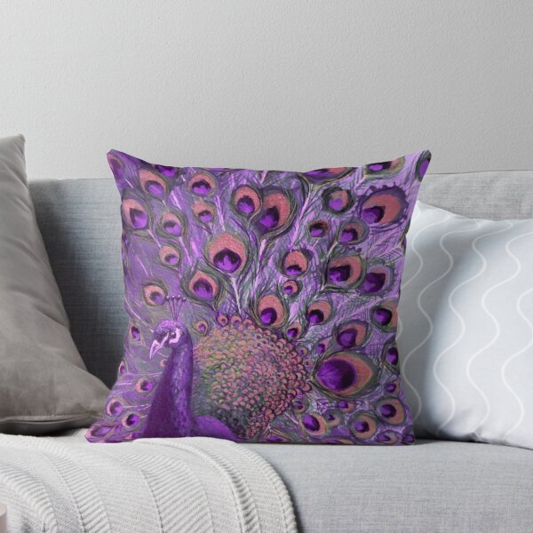 Item preview, Purple Peacock Full Glory designed and sold by Nicola Morgan.