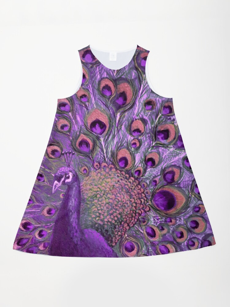 open lace back dress Scarlette Dress in Purple Peacock – Dress911 main image 0