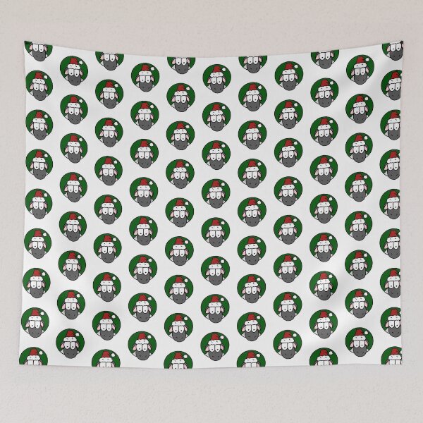 Item preview, Christmas Sheep (Green) designed and sold by SmokeyCarbonite.
