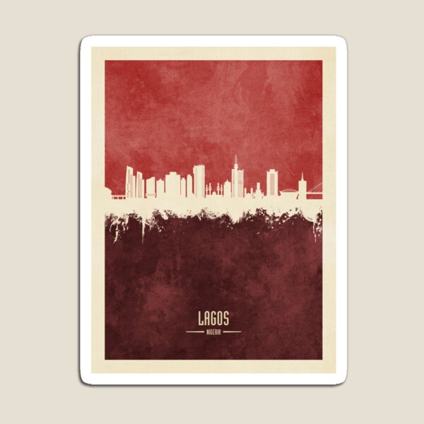 Artikel-Vorschau von Lagos Nigeria Skyline, designt und verkauft von ArtPrints.