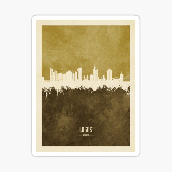 Artikel-Vorschau von Lagos Nigeria Skyline, designt und verkauft von ArtPrints.