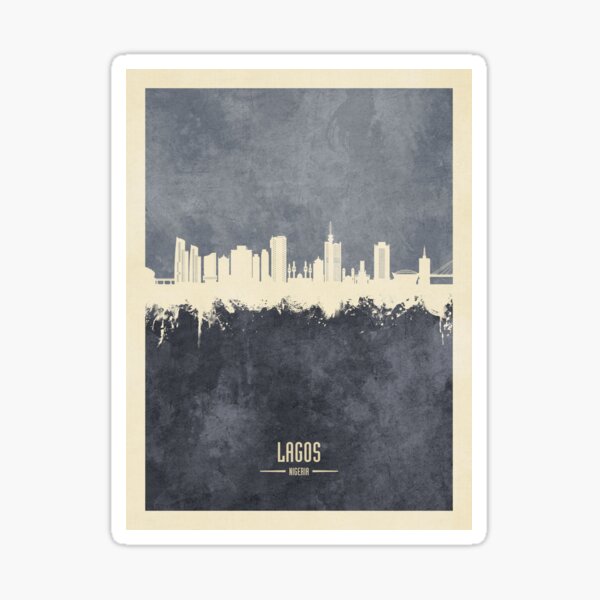 Artikel-Vorschau von Lagos Nigeria Skyline, designt und verkauft von ArtPrints.