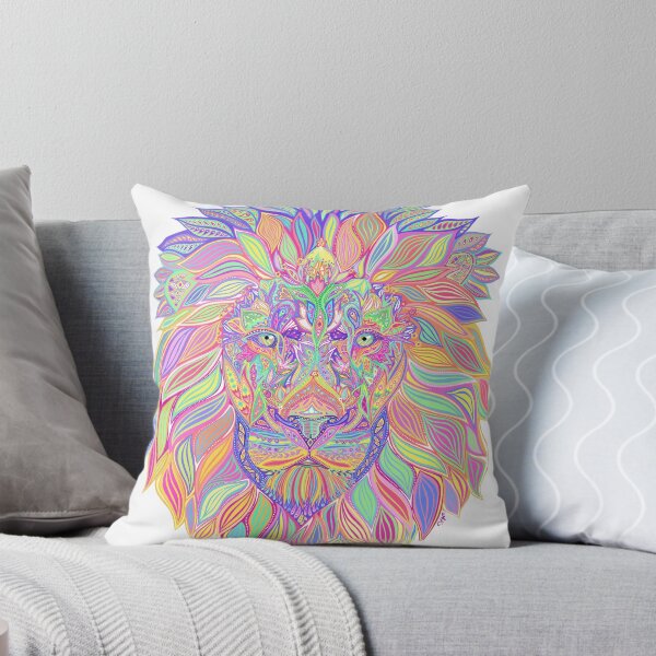 Item preview, Colourful Psychedelic Lion designed and sold by Anli Vuong.