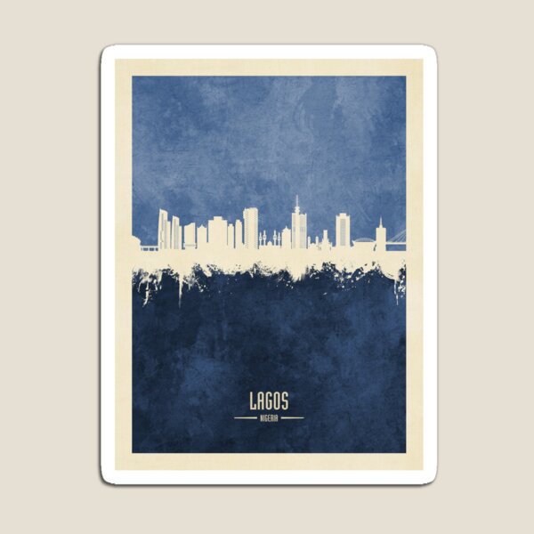 Artikel-Vorschau von Lagos Nigeria Skyline, designt und verkauft von ArtPrints.