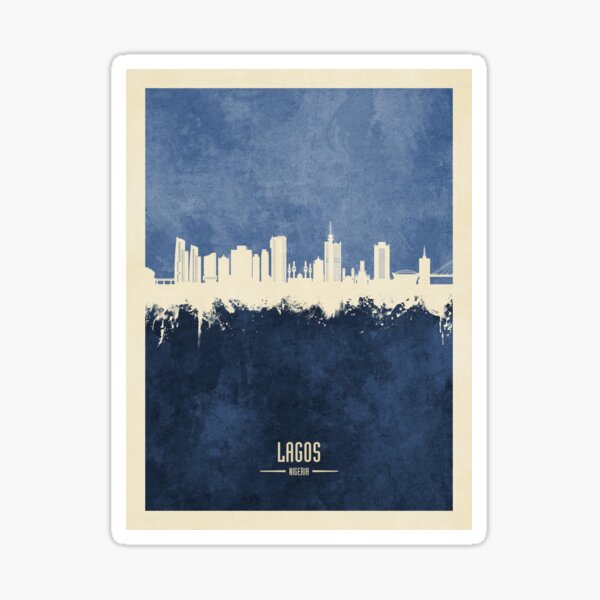 Artikel-Vorschau von Lagos Nigeria Skyline, designt und verkauft von ArtPrints.
