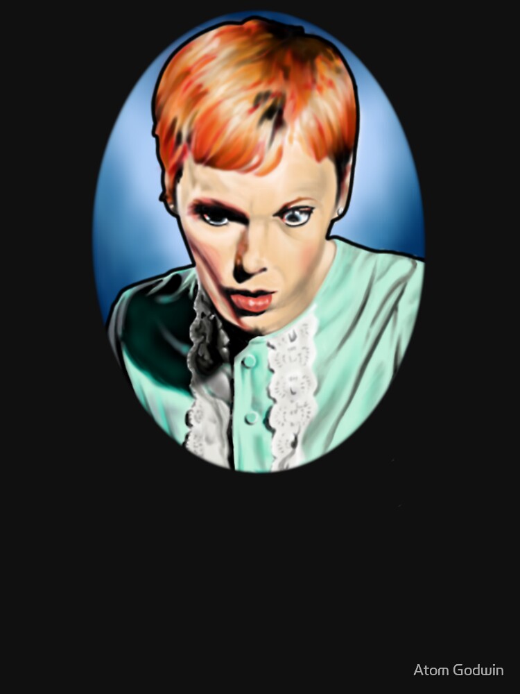 "Mia Farrow Rosemary's Baby" Tshirt for Sale by atomgodwin