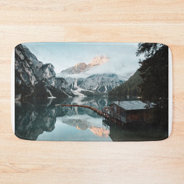 Item preview, Alpenglow - sunrise at Lake Braies in South Tyrol designed and sold by carlos-ideas.