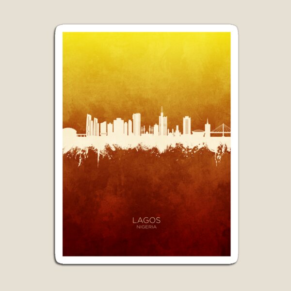 Artikel-Vorschau von Lagos Nigeria Skyline, designt und verkauft von ArtPrints.