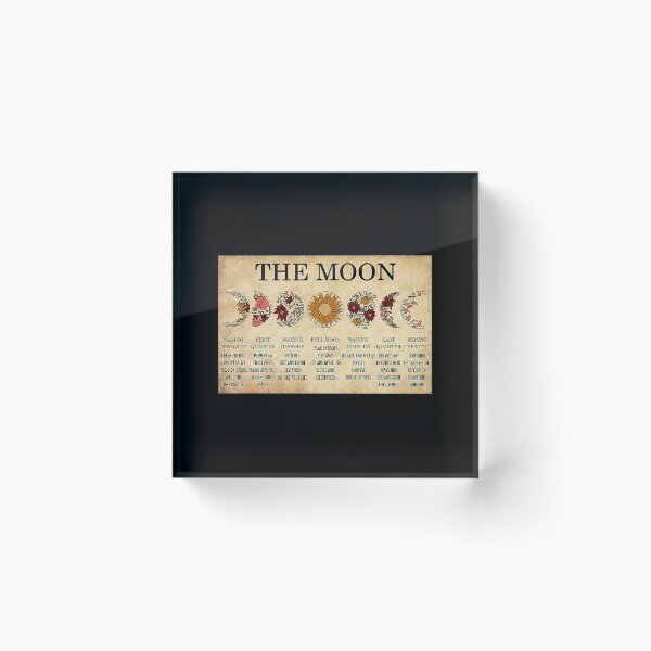 Item preview, The Moon Waxing Crescent First Quarter Waxing Gibbous Full Moon designed and sold by MorningJoco.