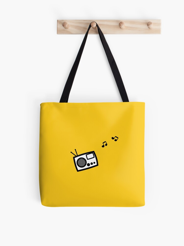 Tote Bag - Music Design in Yellow - Music Bag