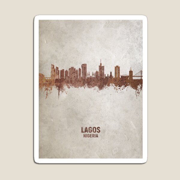 Artikel-Vorschau von Lagos Nigeria Skyline, designt und verkauft von ArtPrints.