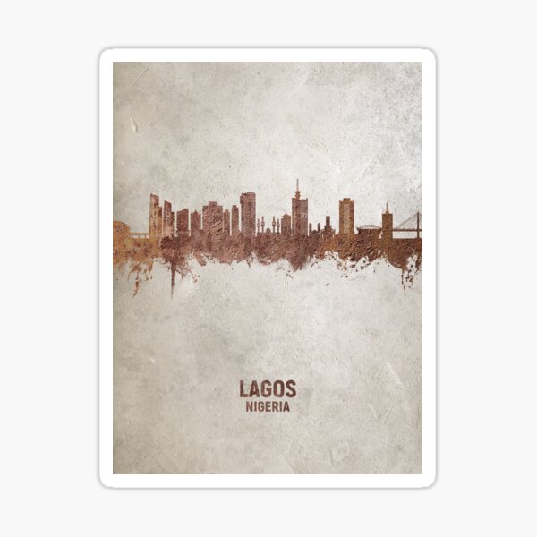Artikel-Vorschau von Lagos Nigeria Skyline, designt und verkauft von ArtPrints.