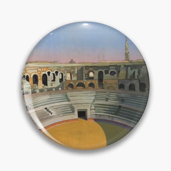Item preview, Nimes retro poster designed and sold by CorasPosters.