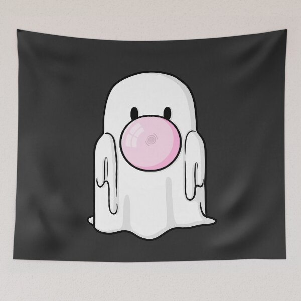 Item preview, Bubblegum Blowing Ghost Digital Illustration designed and sold by AlmightyClaire.