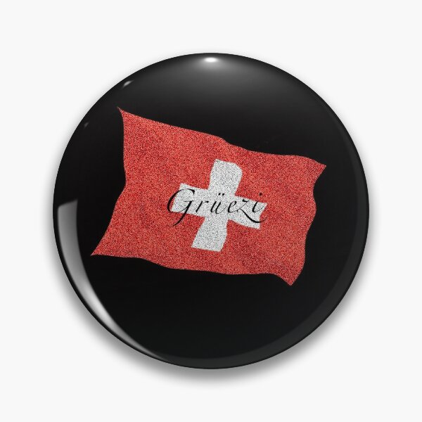 Item preview, Bandera suiza con letras Grüezi designed and sold by JCMPZH.