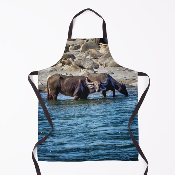 Item preview, Water Buffalo in the Manas River designed and sold by Kathy Weaver.