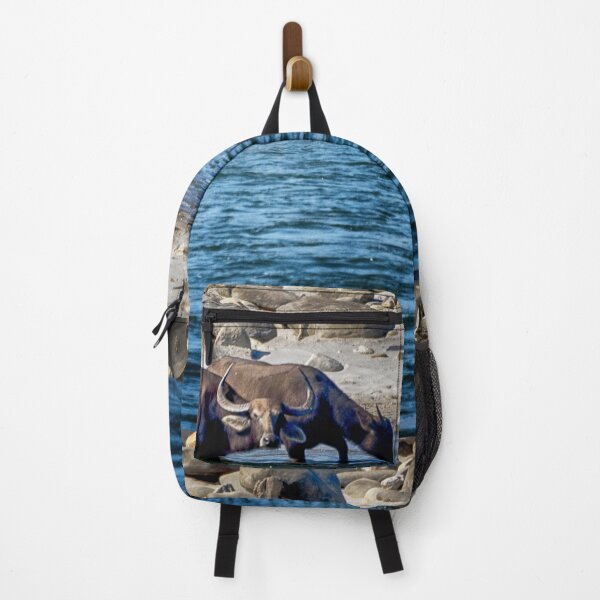 Item preview, Water Buffalo in the Manas River designed and sold by Kathy Weaver.