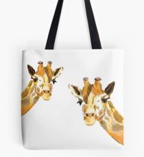 The Giraffe Couple Tote Bag
