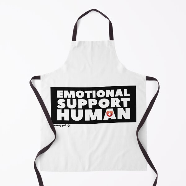 Item preview, Emotional Support Human (you may pet) heart & paw icons designed and sold by Happy Puppy Print On Demand.