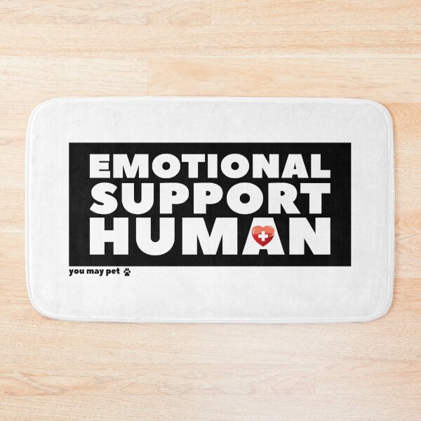 Item preview, Emotional Support Human (you may pet) heart & paw icons designed and sold by Happy Puppy Print On Demand.