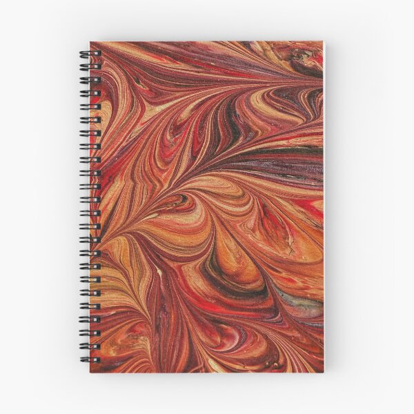 Item preview, arabesque marbled paper -black red brown designed and sold by Clickforyous.