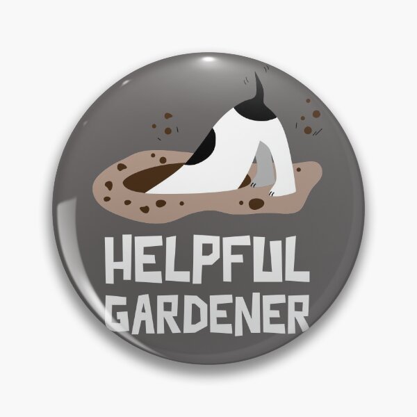 Item preview, Helpful gardener .. or not? (Happy dog digging a BIG hole). designed and sold by JellyBeenzz.