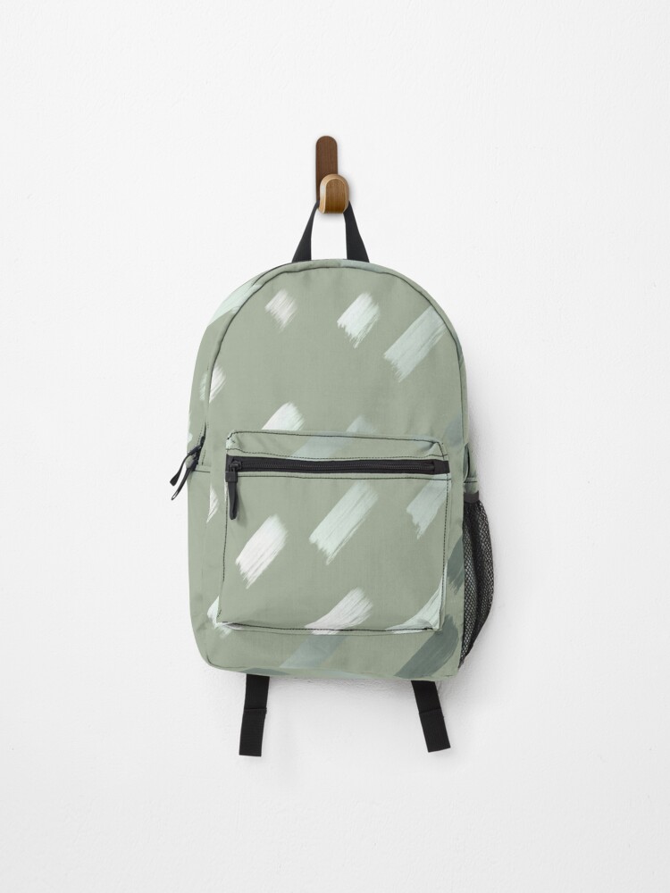Thumbnail 1 of 3, Backpack, Silver Paint Strokes Pattern designed and sold by RikoKaniko.