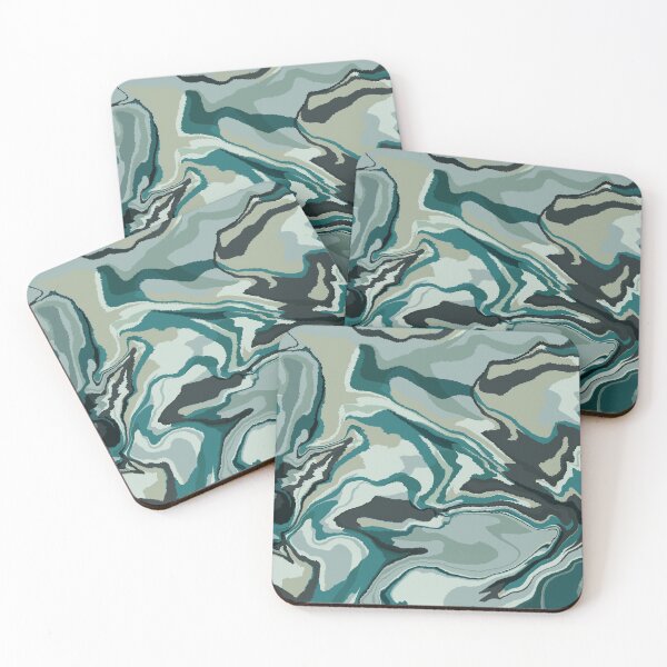 Item preview, Blue Lagoon Dye Pattern  designed and sold by RikoKaniko.