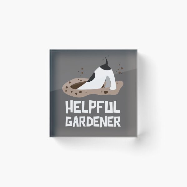 Item preview, Helpful gardener .. or not? (Happy dog digging a BIG hole). designed and sold by JellyBeenzz.