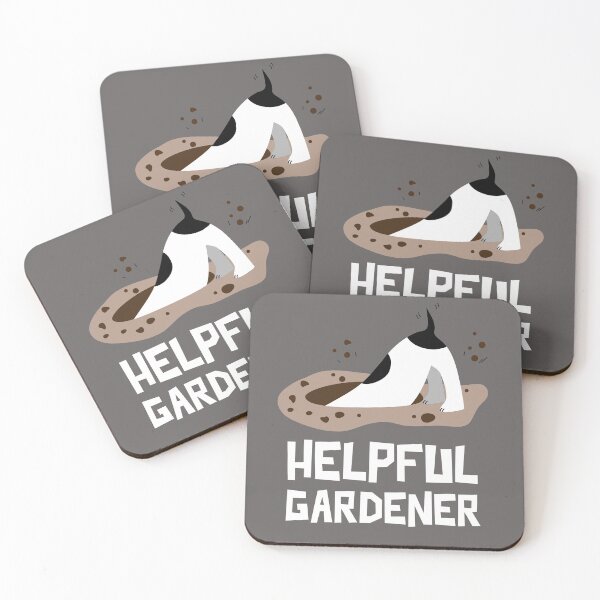Item preview, Helpful gardener .. or not? (Happy dog digging a BIG hole). designed and sold by JellyBeenzz.