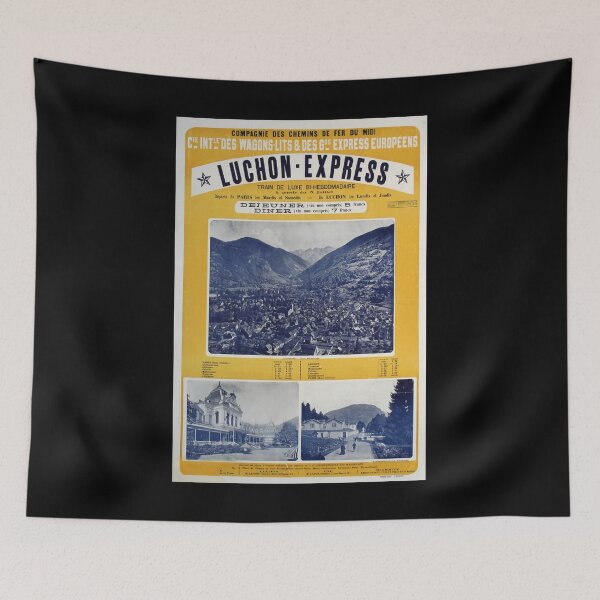 Item preview, Luchon Express retro poster designed and sold by CorasPosters.
