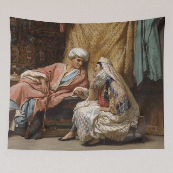 Item preview, Romantic couple  vintage art - Jean-Léon Gérôme designed and sold by Vintage Designs +.