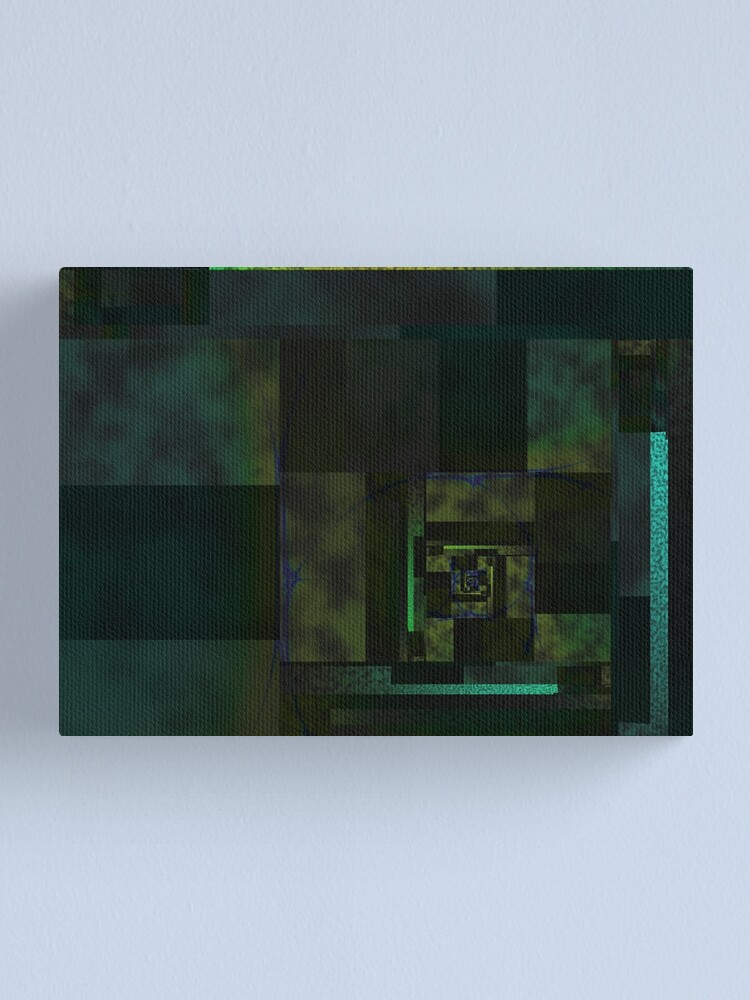 Alternate view of City Abstract Dark Blue / Marble Canvas Print
