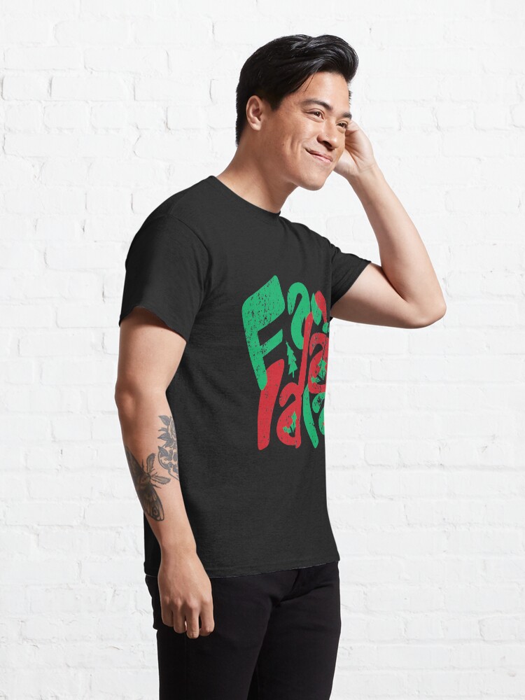 Alternate view of Vintage Christmas Fa La La La Classic T-Shirt