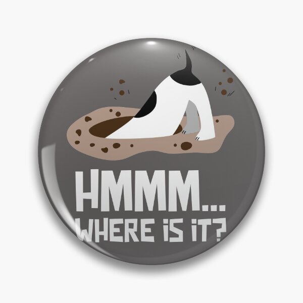 Item preview, Hmmm... where is it? Bone lost. (Happy dog digging a BIG hole). designed and sold by JellyBeenzz.