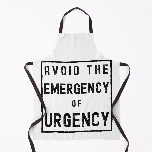 Item preview, Avoid the Emergency of Urgency designed and sold by Spicy Chilli.