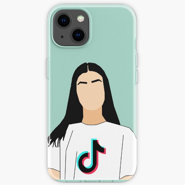 Charli Tik Tok Blau iPhone Flexible Hülle