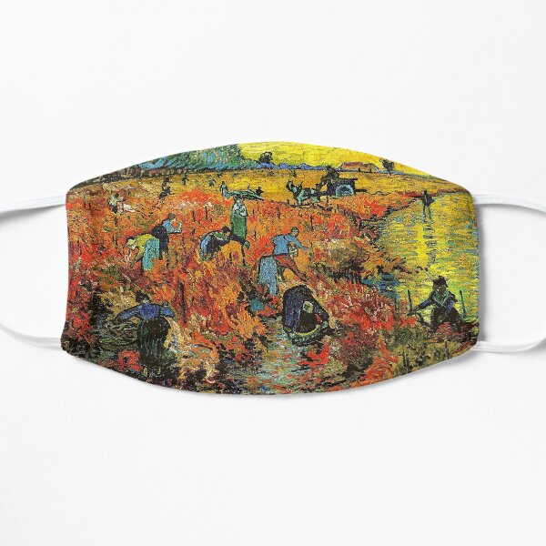 The Red Vineyard at Arles - Vincent Van Gogh Flat Mask