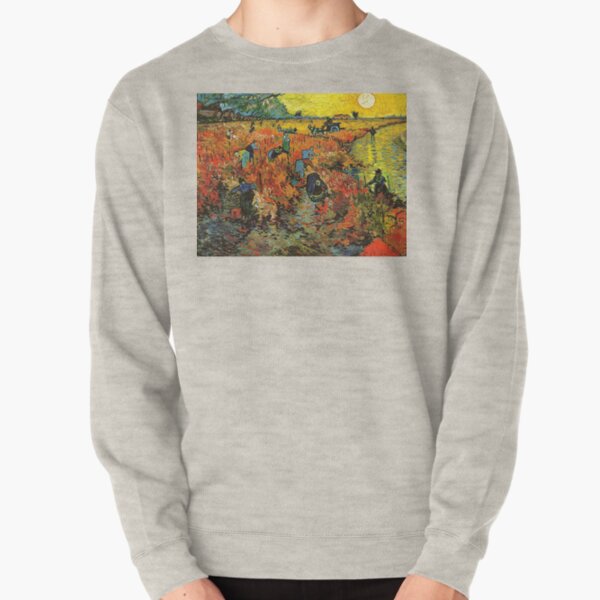 The Red Vineyard at Arles - Vincent Van Gogh Pullover Sweatshirt