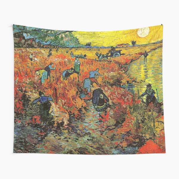 The Red Vineyard at Arles - Vincent Van Gogh Tapestry