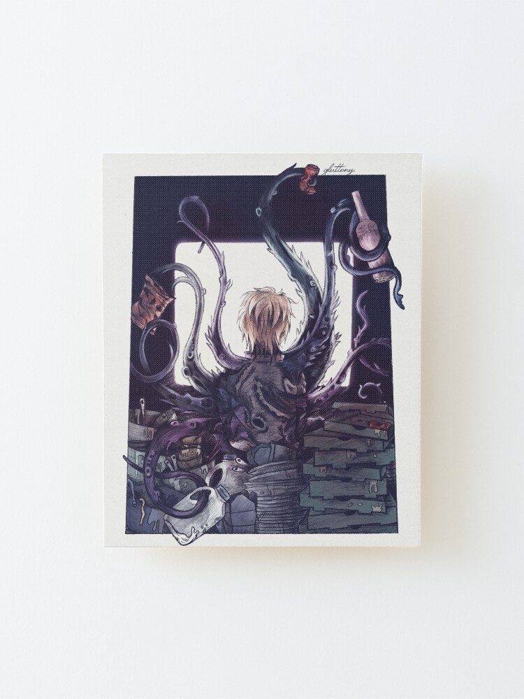 Alternate view of gluttony. Mounted Print
