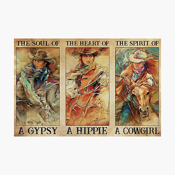 Item preview, The Soul A Gypsy Of The Heart Of A Hippie The Spirit Of A Cowgirl designed and sold by scrambledpeg.