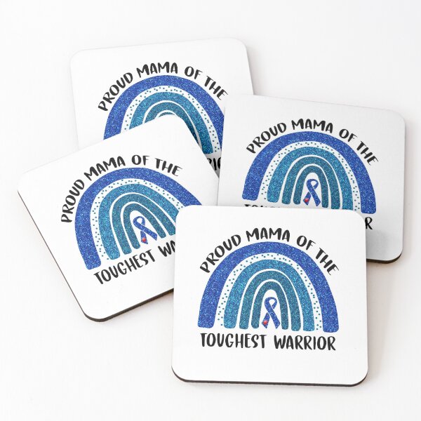 Item preview, Proud Mama Of The Toughest Warrior Diabetes Awareness Blue Ribbon designed and sold by beo2119.