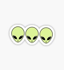 3 Aliens wooooo Sticker