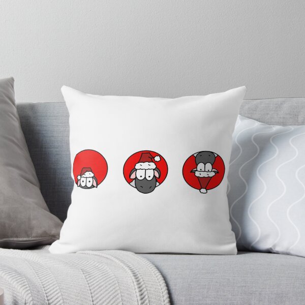 Item preview, Christmas Sheep Trio (Red) designed and sold by SmokeyCarbonite.