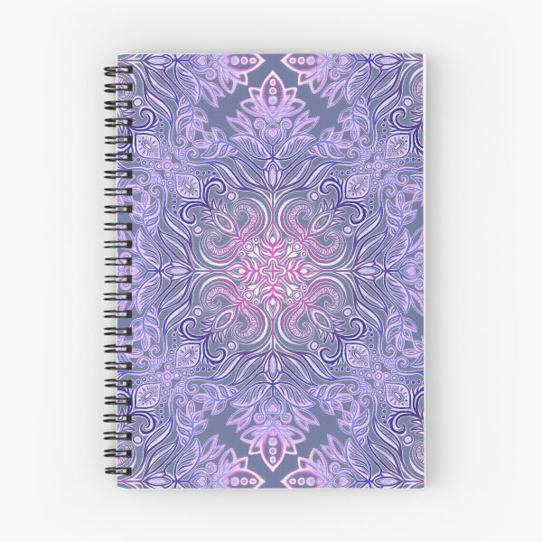 Item preview, Deep Purple and Pink Textured Folk Art Doodle designed and sold by micklyn.