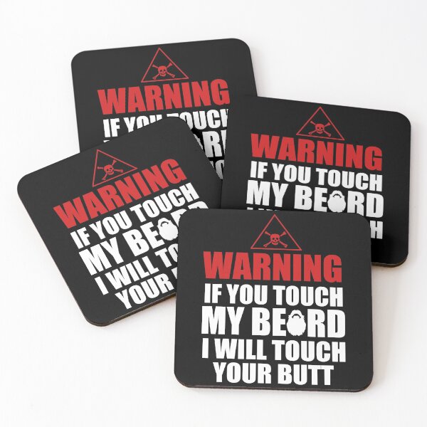 Item preview, Warning, if you touch my beard - Awesome beard lover Gift designed and sold by Teenation9.