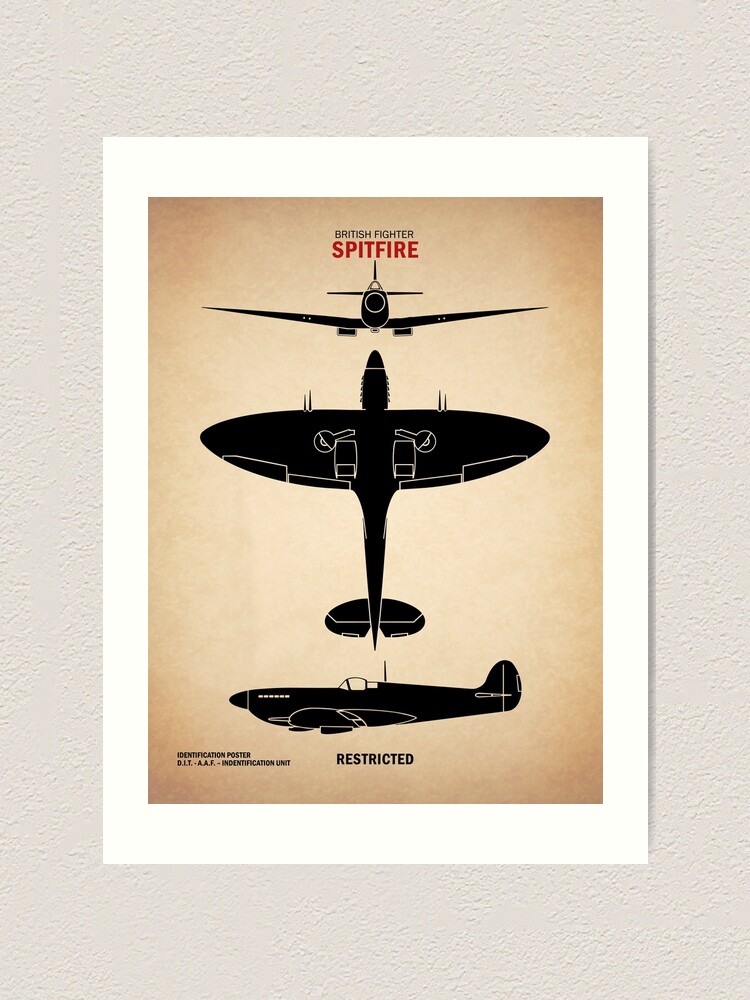 Lámina artística «Identificación de Spitfire de la Segunda Guerra Mundial»  de rogue-design | Redbubble
